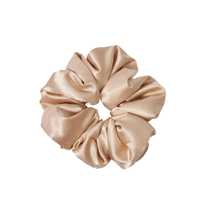 SATIN PILLOW SCRUNCHIE, CHAMPAGNE