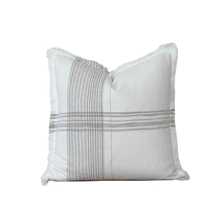PLAID FRINGE PILLOW