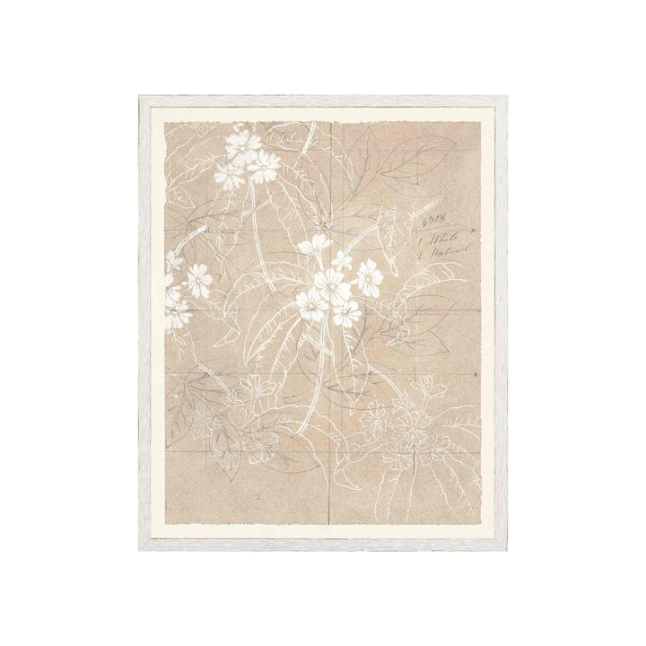 FLORAL PATTERN ON PARCHMENT