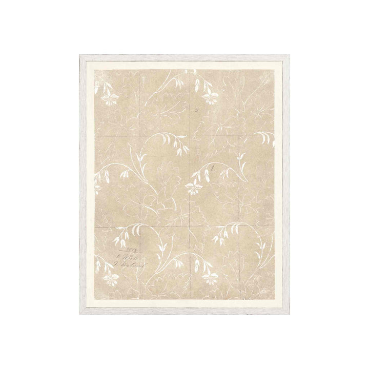 FLORAL PATTERN ON PARCHMENT