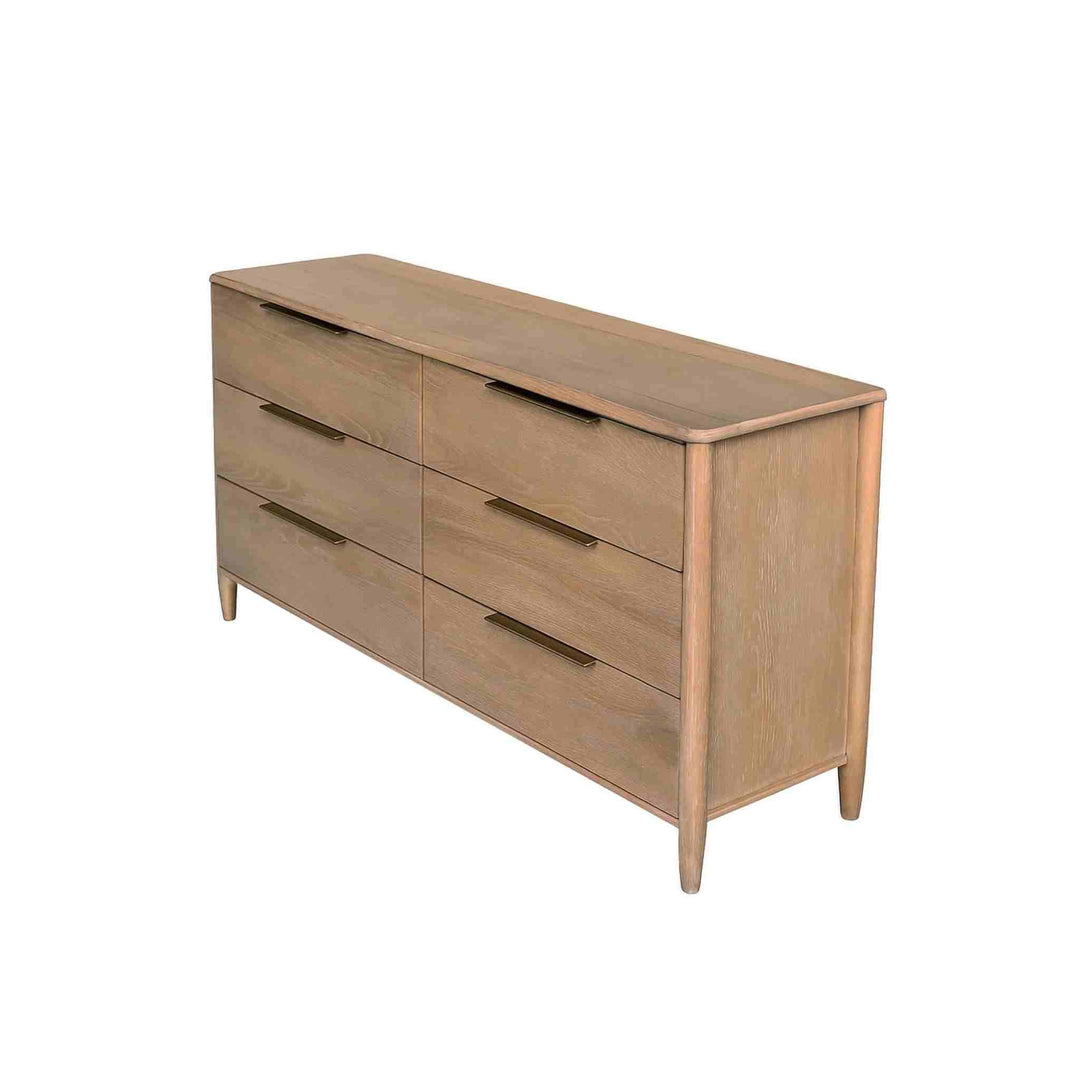 KATALINA 6 DRAWER DRESSER, SAND