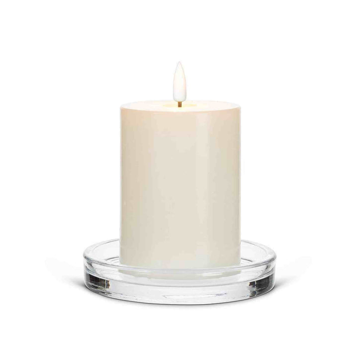 GLASS CANDLE BASE