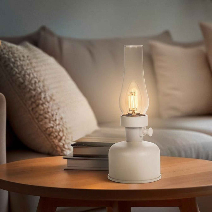 LED LANTERN LAMP, LUSTRE/IVORY