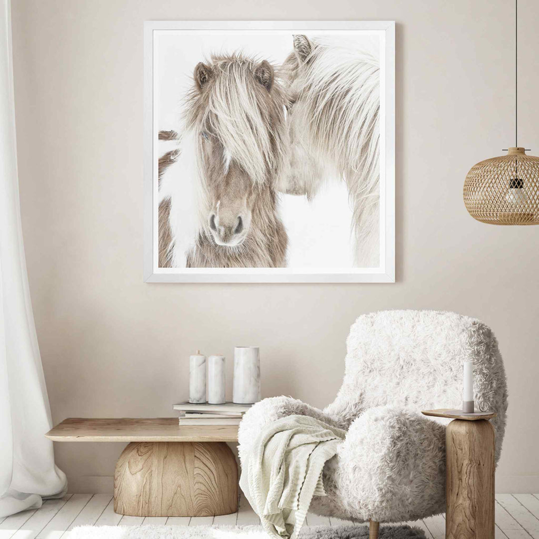 ICELANDIC PONIES FRAMED ART