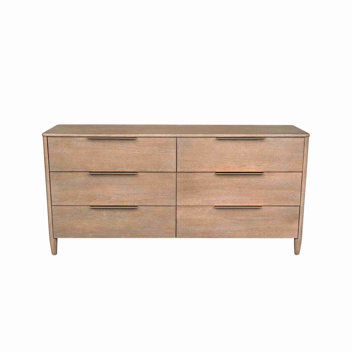 KATALINA 6 DRAWER DRESSER, SAND