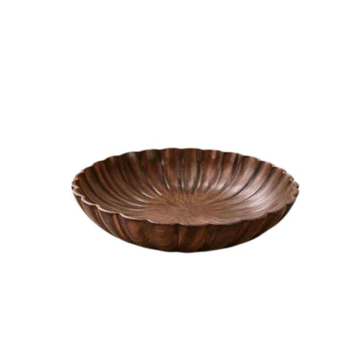 WOODEN SCALLOPED PLATE