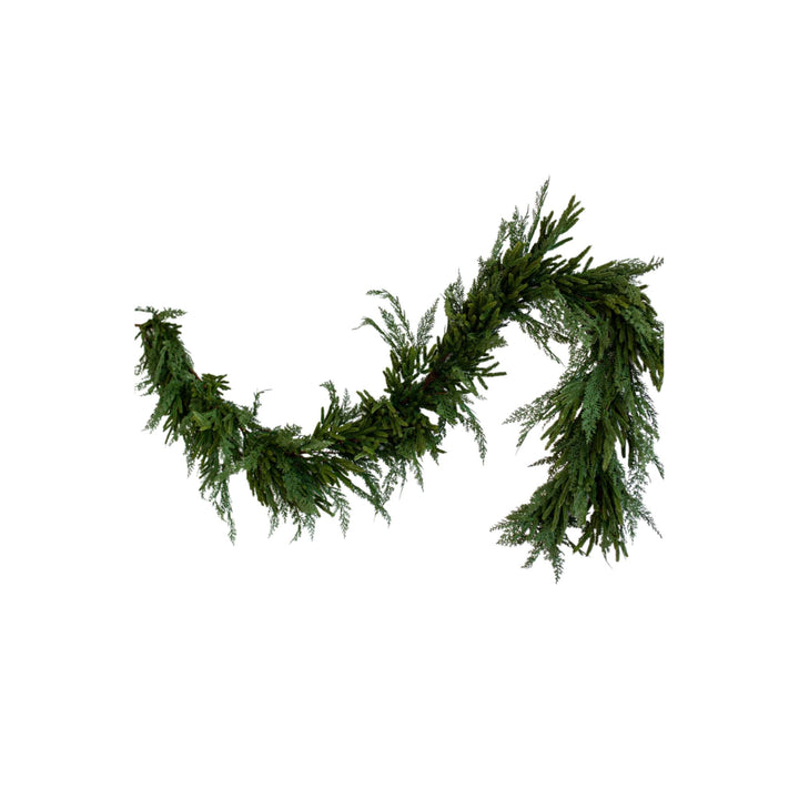 NORFOLK &amp; CYPRESS MIXED GARLAND, 9FT