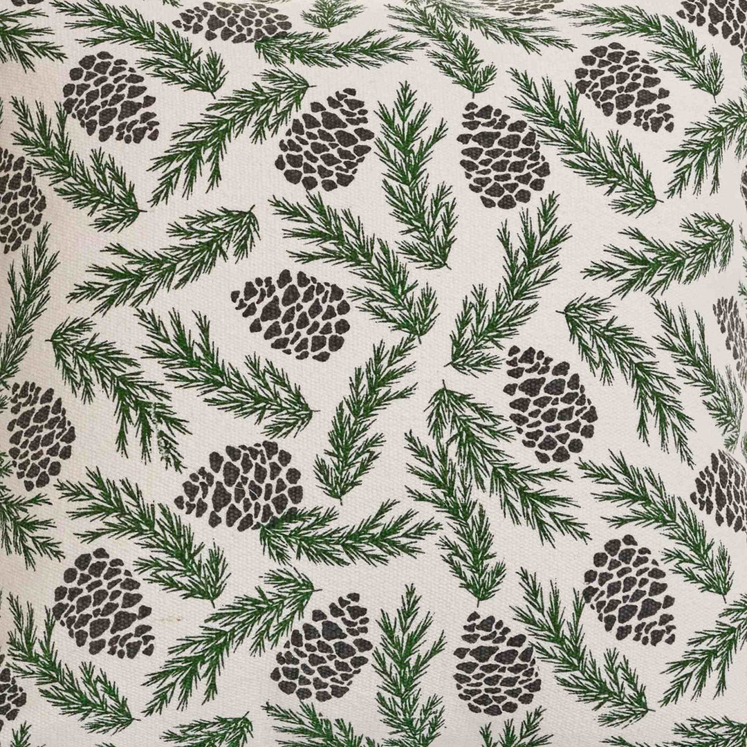 PINE CONE PRINT CUSHION