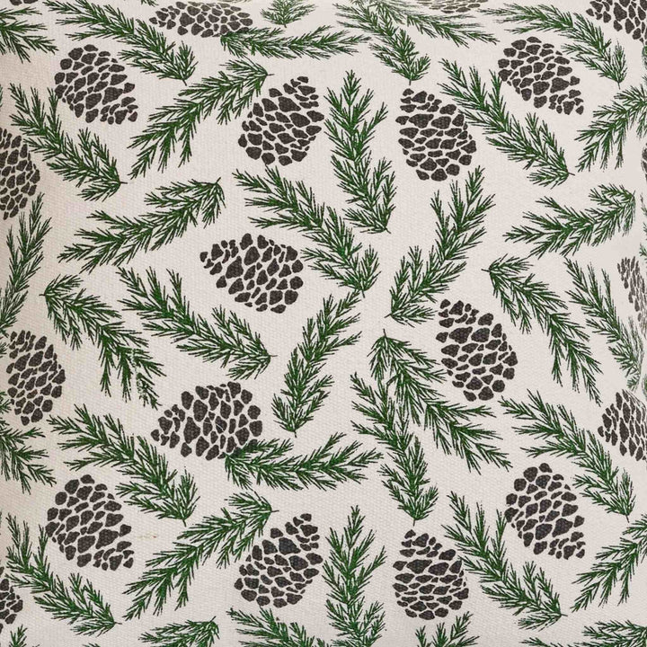PINE CONE PRINT CUSHION