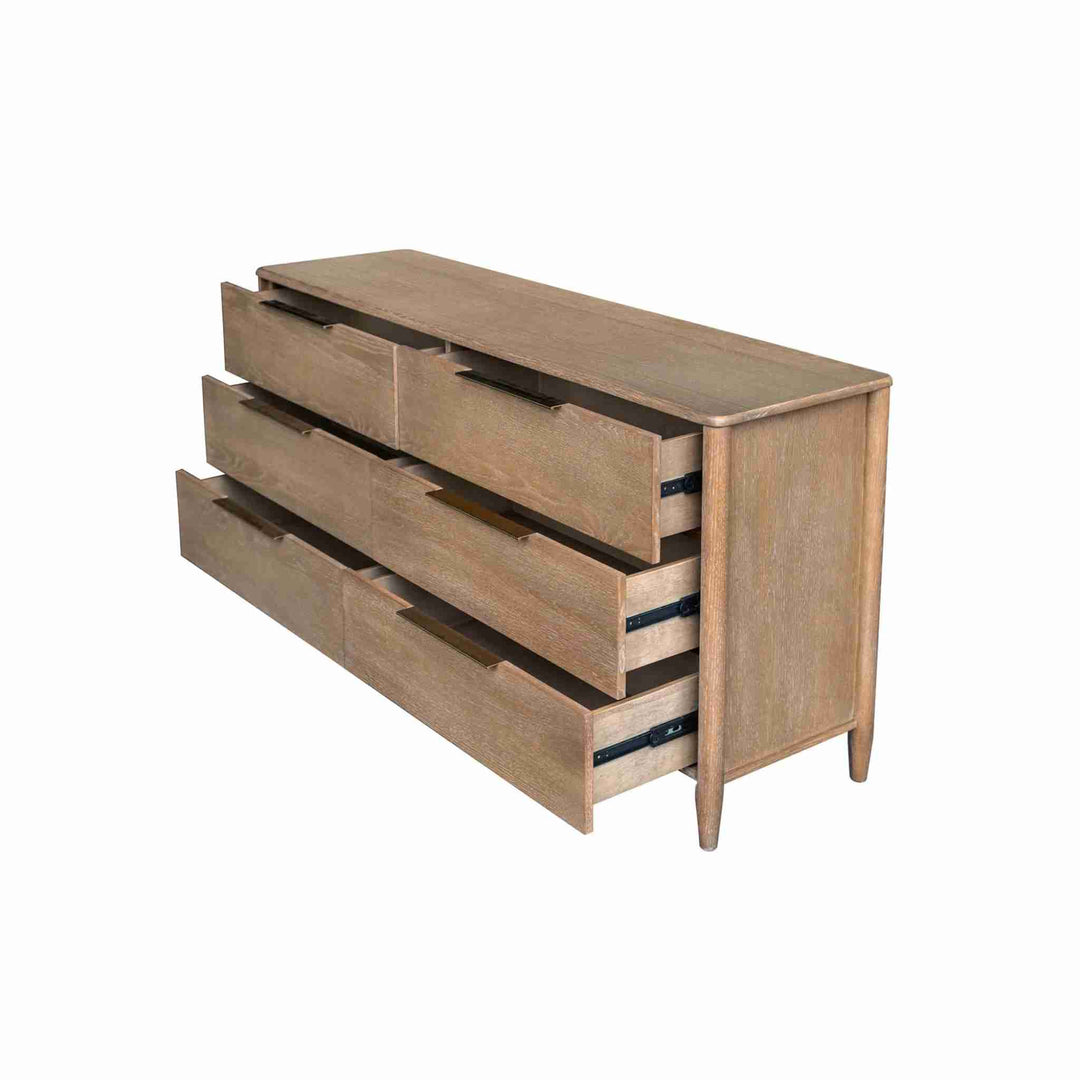 KATALINA 6 DRAWER DRESSER, SAND