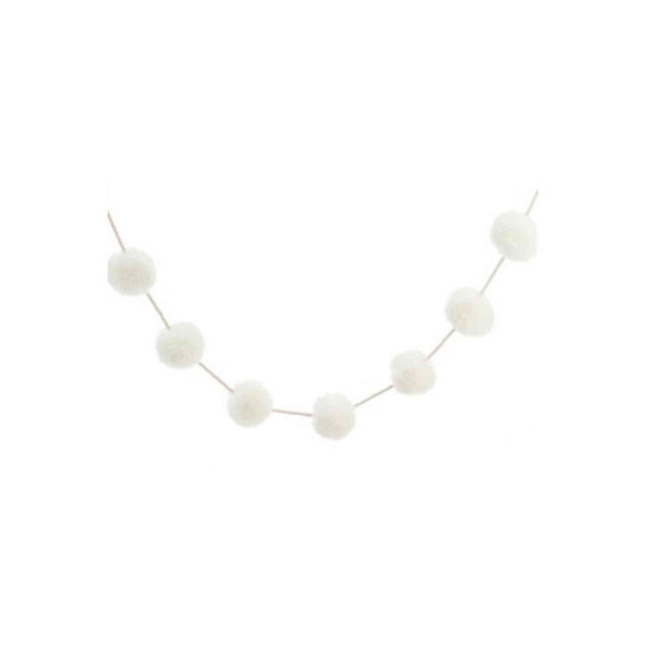 IVORY POM POM GARLAND