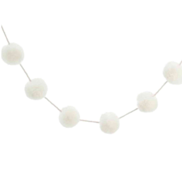 IVORY POM POM GARLAND