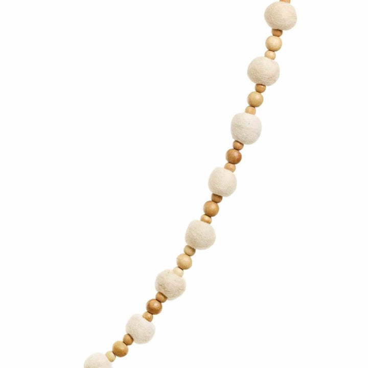 WOOL IVORY/NAT WOOD GARLAND