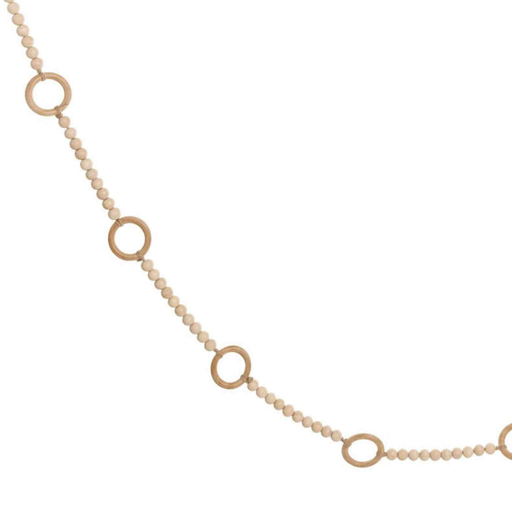 NATURAL WOOD RINGS/BEAD GARLAND