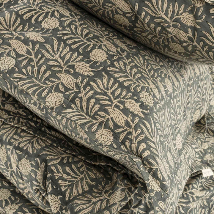 TULSI BLOCK PRINT SHAMS, KING, S/2