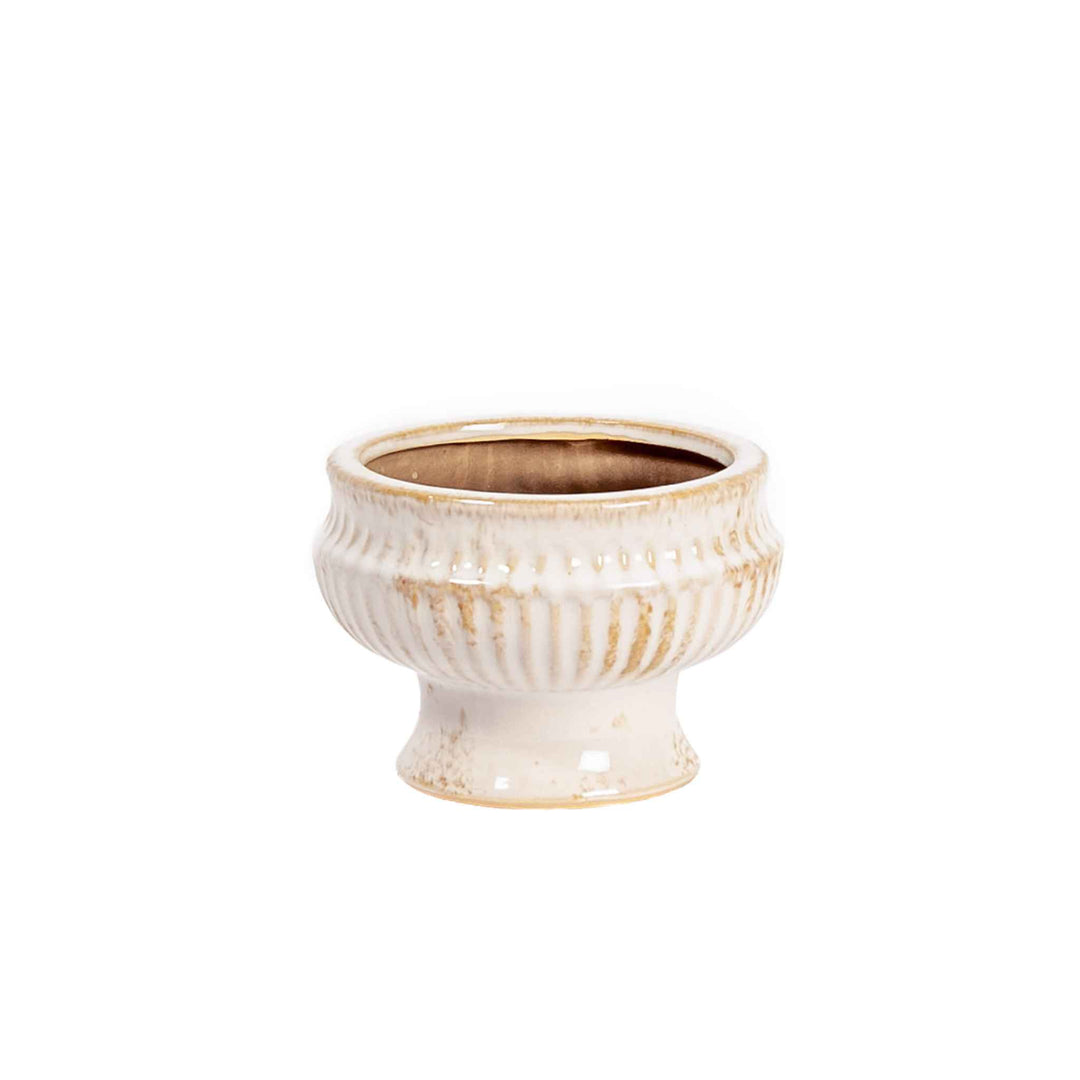 ANTIQUE FINISH CERAMIC URN
