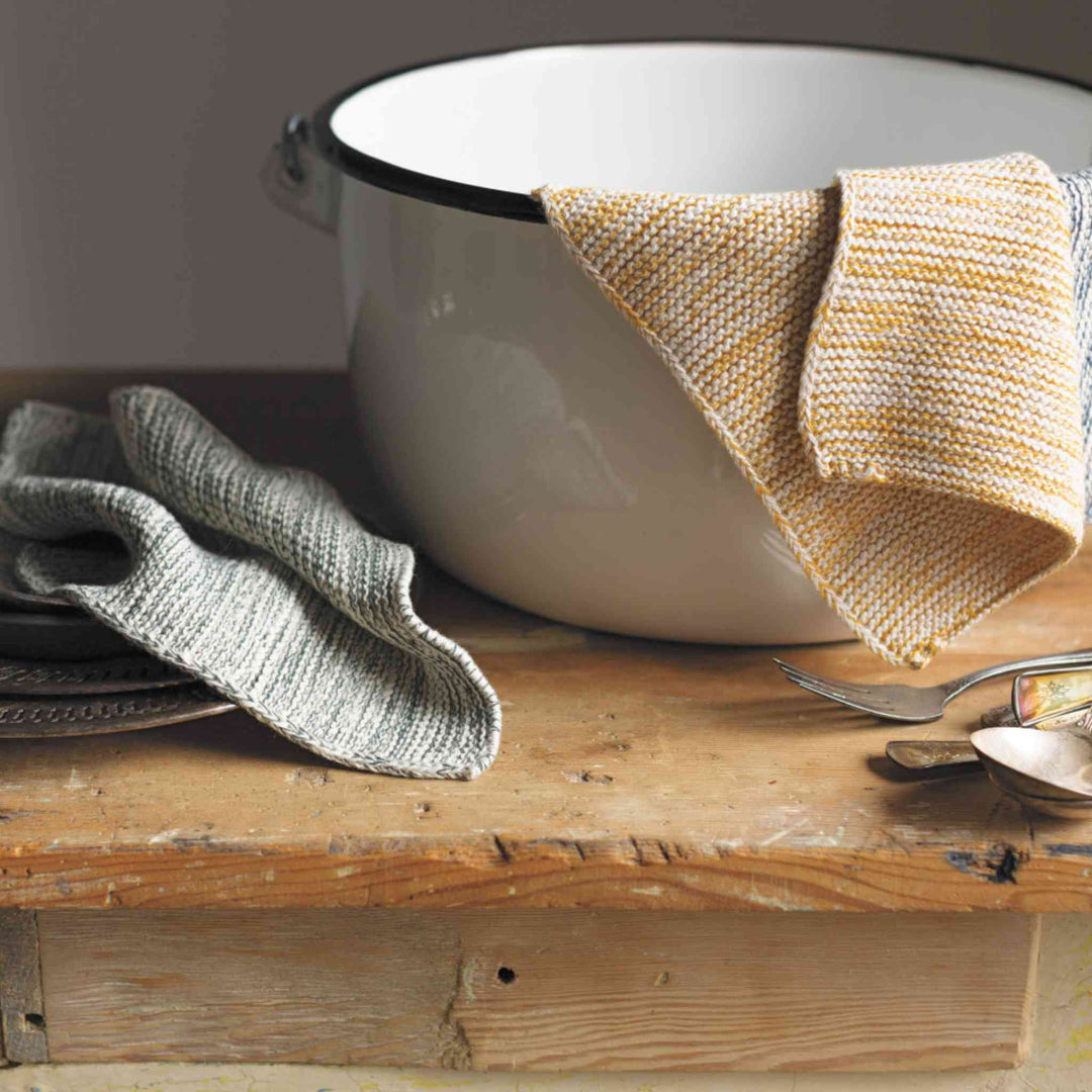 KNIT DISHCLOTHS, S/2