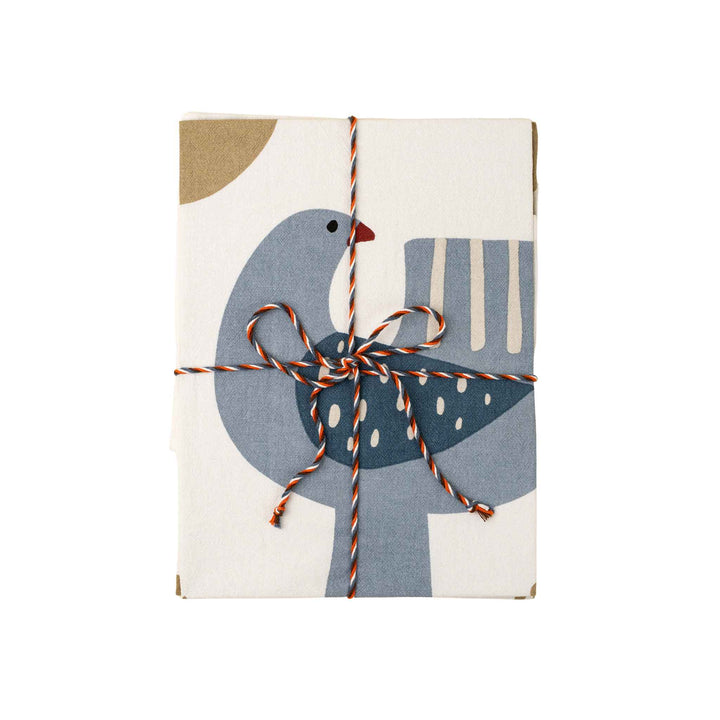 ALPINE DOVE TEA TOWELS, S/2