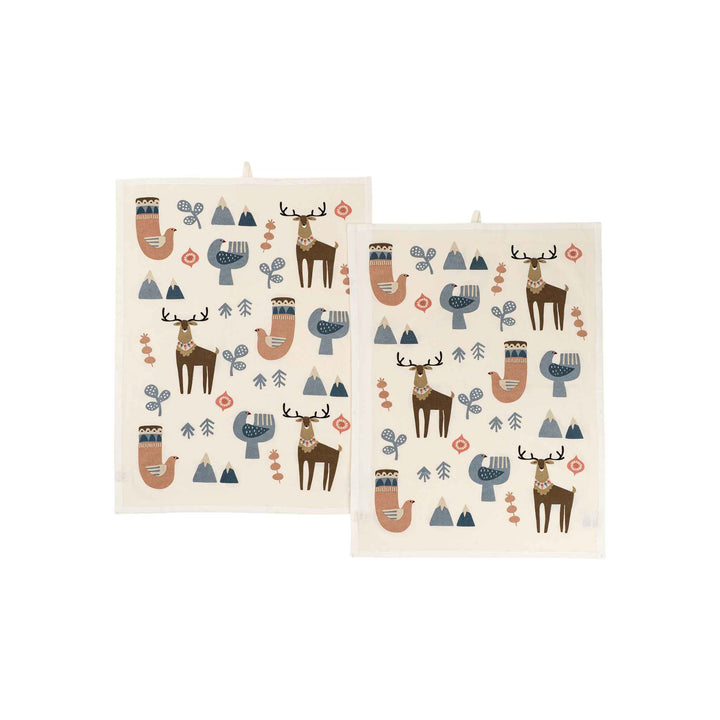 NORDIC NOEL TEA TOWELS, S/2