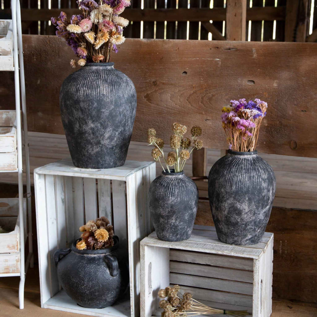 ALDER TERRACOTTA VASE W/ HANDLES