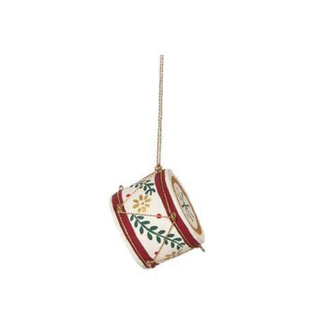PAPER MACHE DRUM ORNAMENTS
