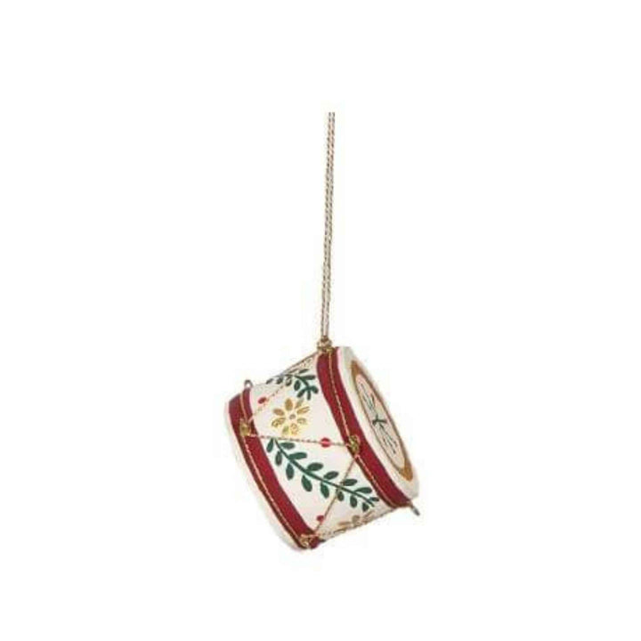 PAPER MACHE DRUM ORNAMENTS