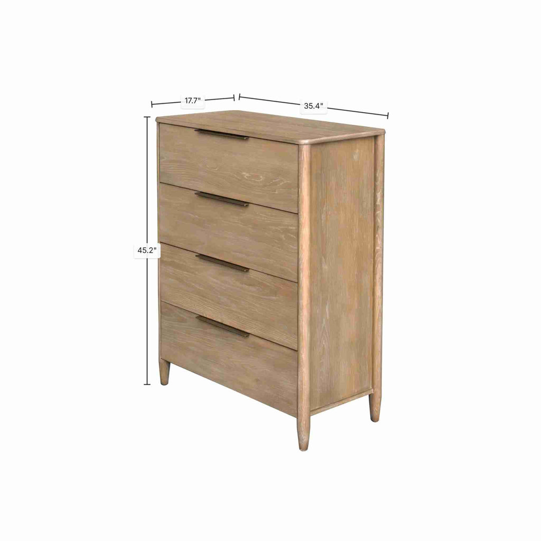 KATALINA 4 DRAWER CHEST, SAND