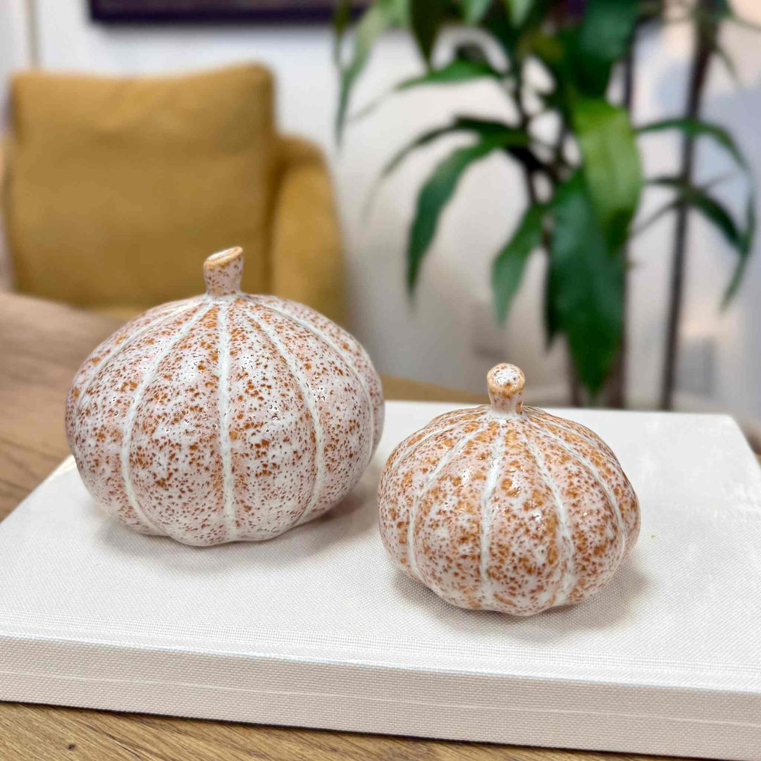 PUMPKIN PATCH FIGURINE, S/2