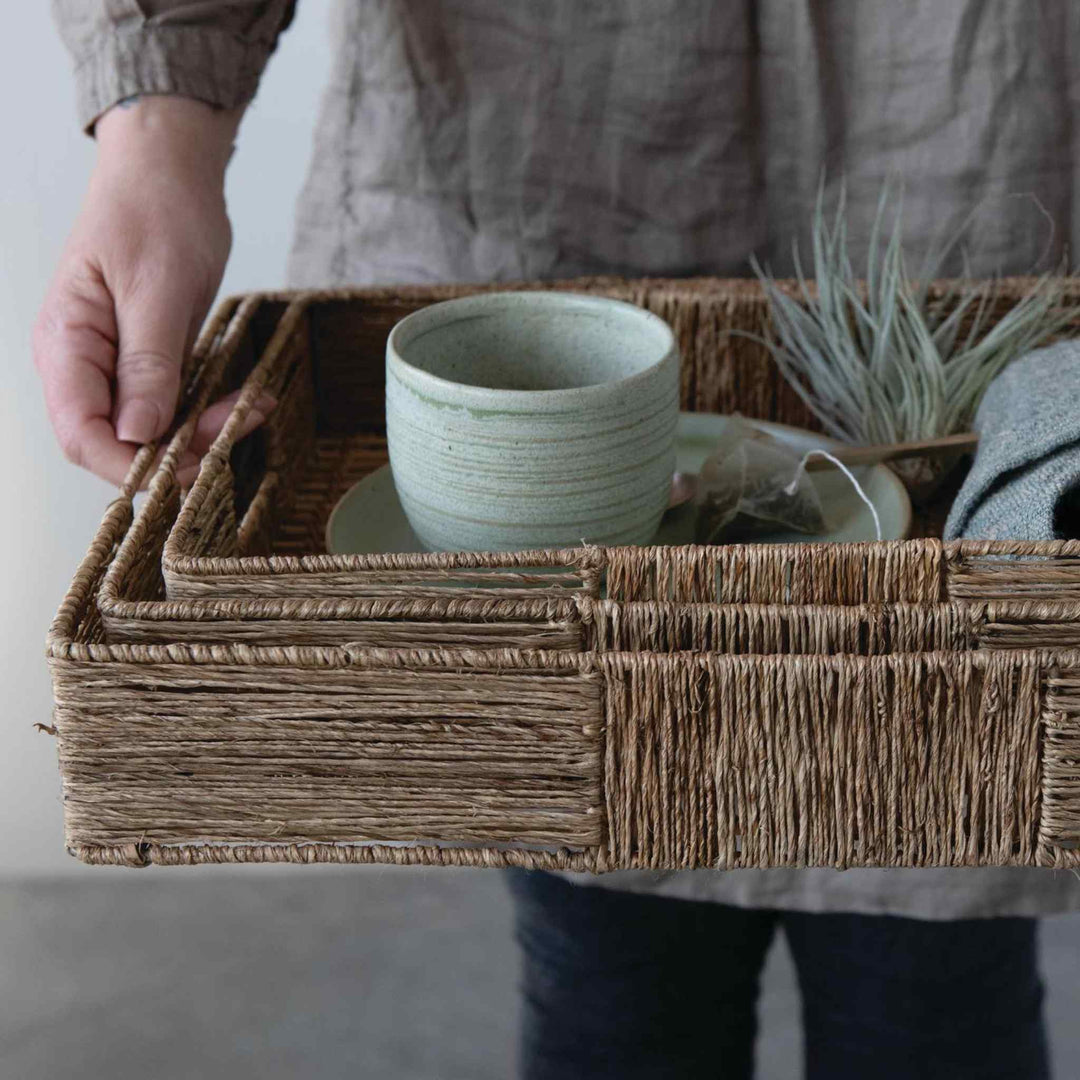 CHANDRA HAND WOVEN TRAY