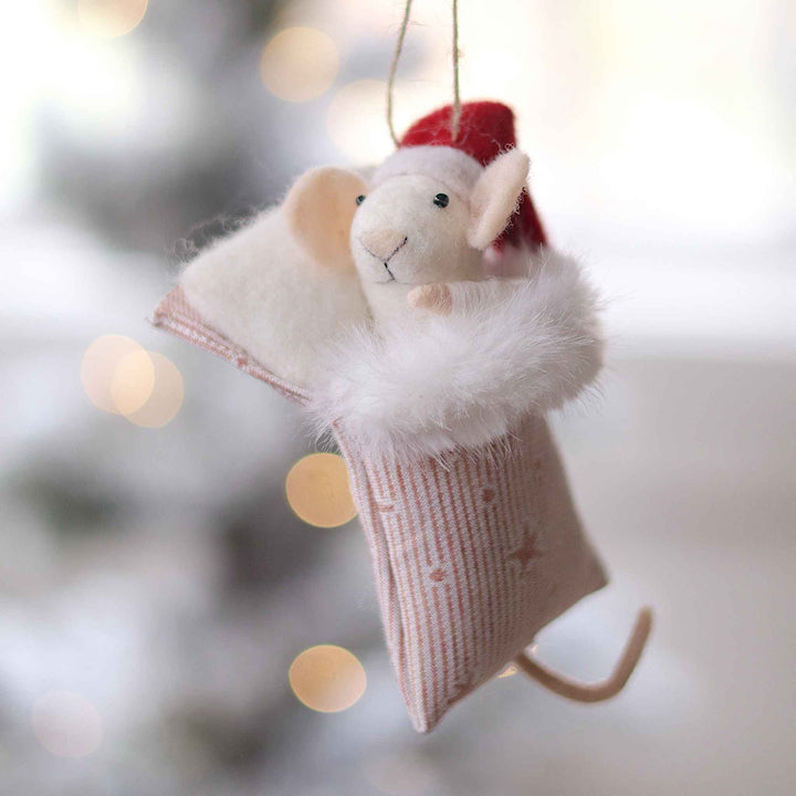 SLEEPYTIME SALLY MOUSE ORNAMENT