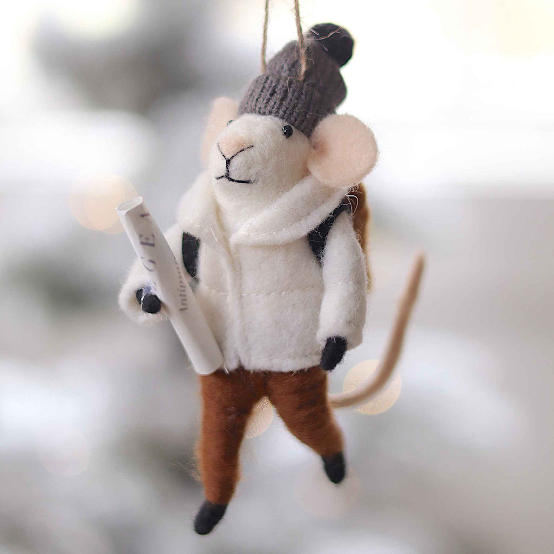 BUNDLED BENJAMIN MOUSE ORNAMENT
