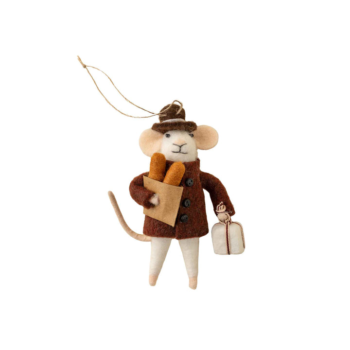 BAGUETTE BENOIT MOUSE ORNAMENT