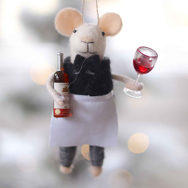 SOMMELIER SANDRA MOUSE ORNAMENT