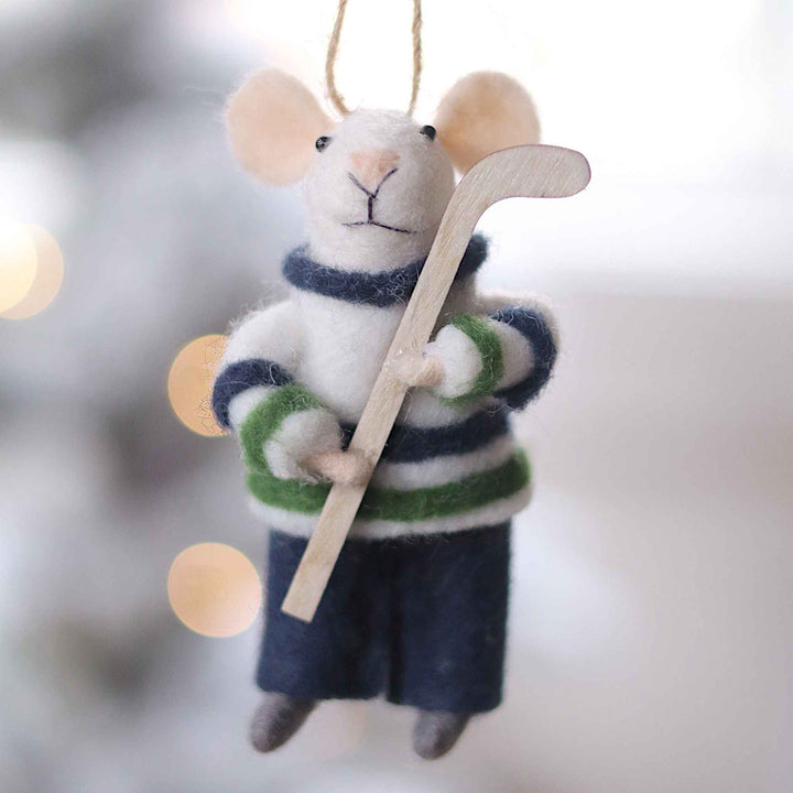 HOCKEY HAL MOUSE ORNAMENT