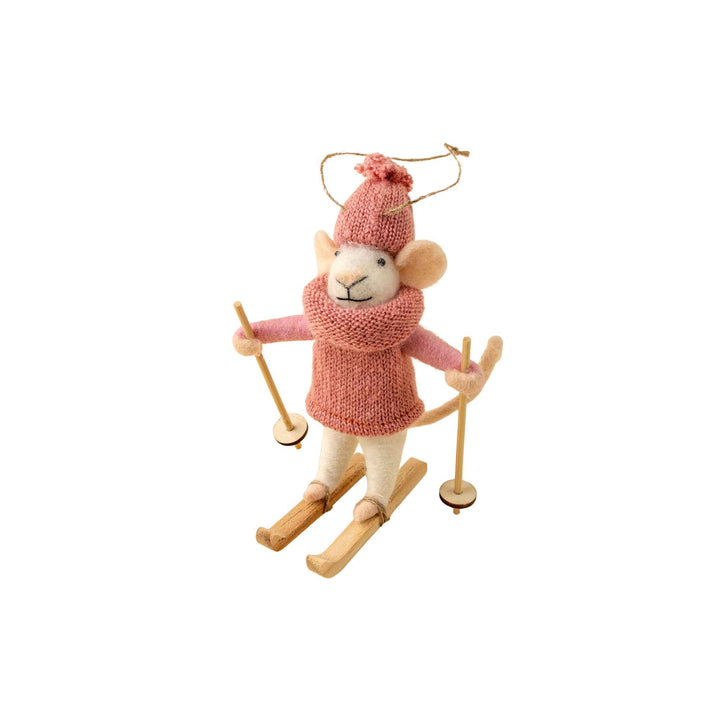 POWDER PENNY MOUSE ORNAMENT