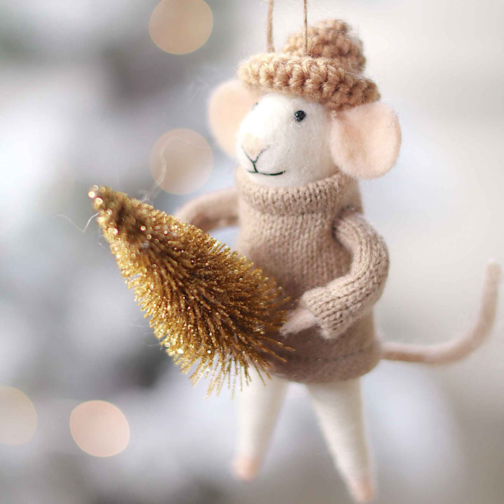 COZY KAREN MOUSE ORNAMENT