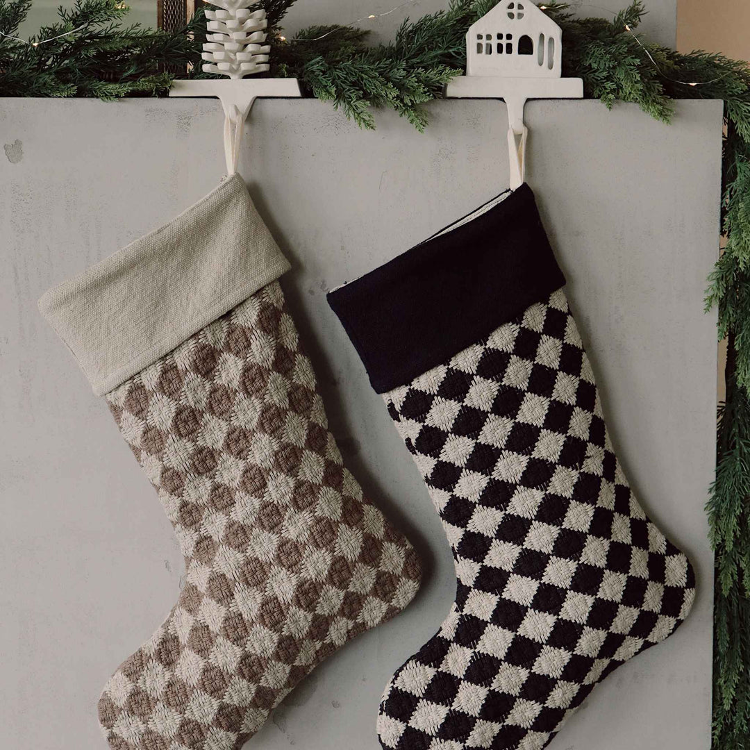 CHECK WEAVE STOCKING