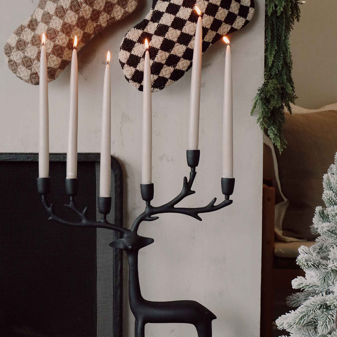 NORDIC STAG CANDLEHOLDER