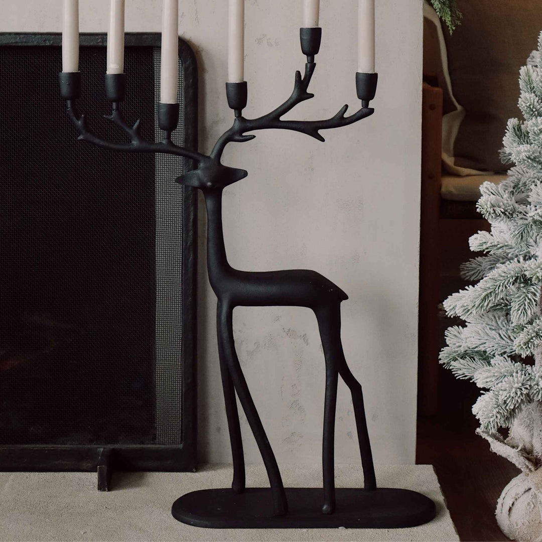 NORDIC STAG CANDLEHOLDER