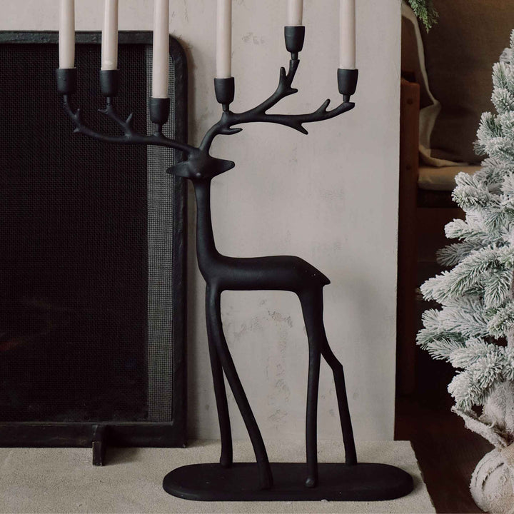 NORDIC STAG CANDLEHOLDER