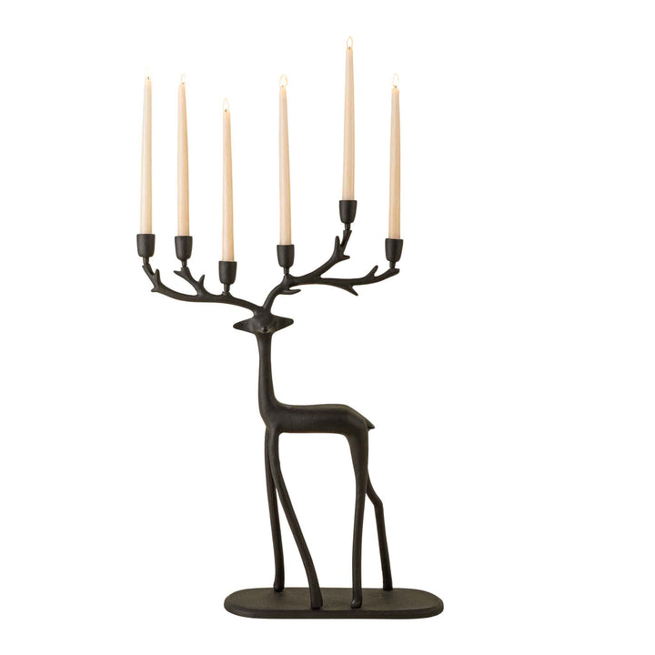 NORDIC STAG CANDLEHOLDER