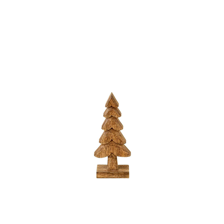 WINTER WOODS CARVED TREE