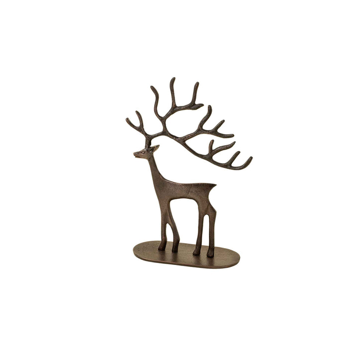 BRONZE REINDEER STATUE