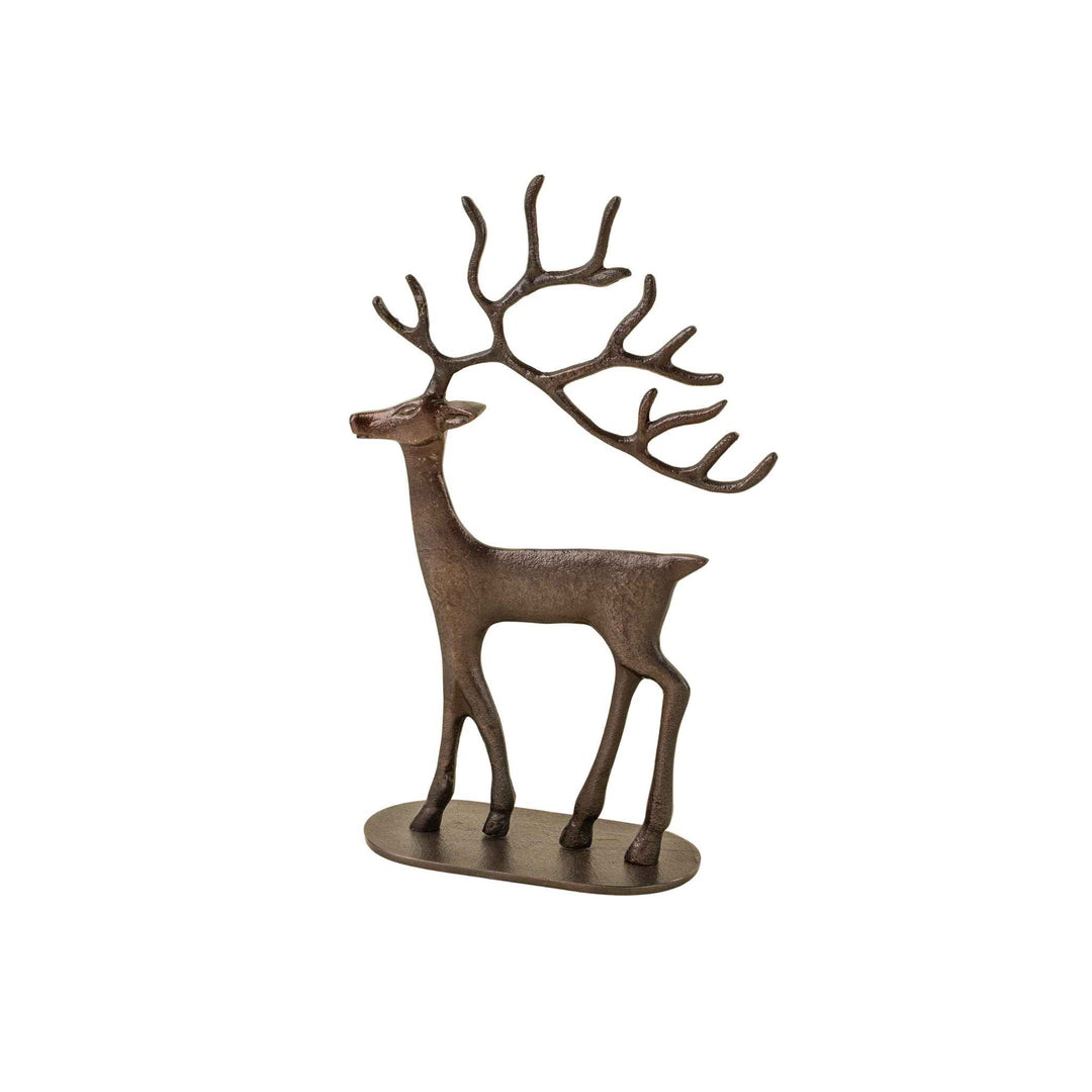 BRONZE REINDEER STATUE