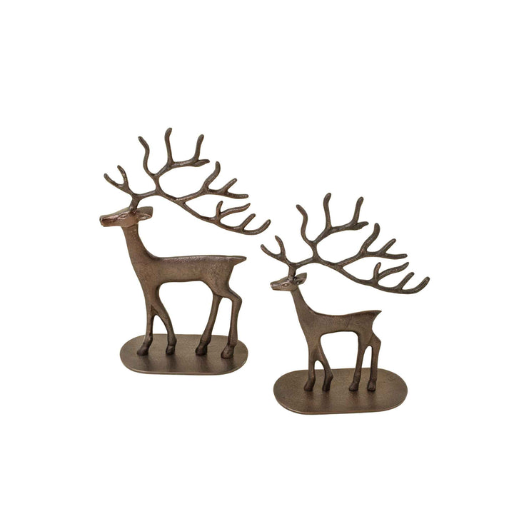 BRONZE REINDEER STATUE
