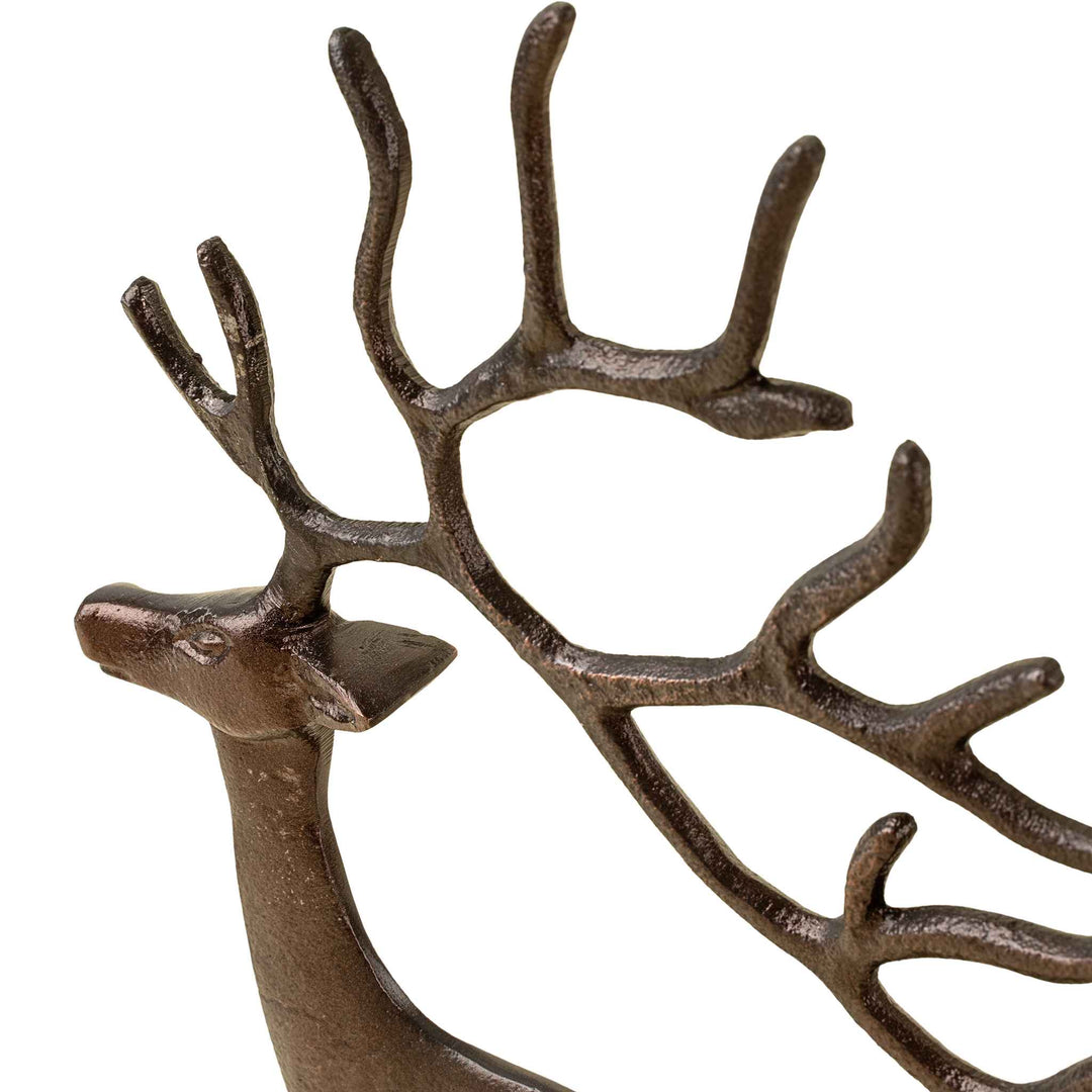 BRONZE REINDEER STATUE