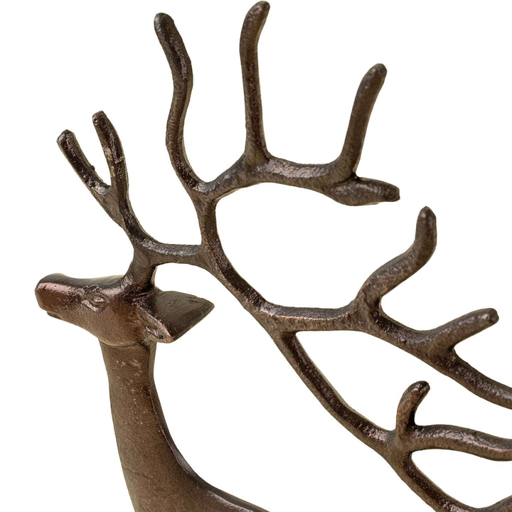 BRONZE REINDEER STATUE