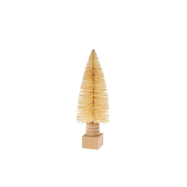 SISAL BOTTLE BRUSH TREE ON BASE, NATURAL