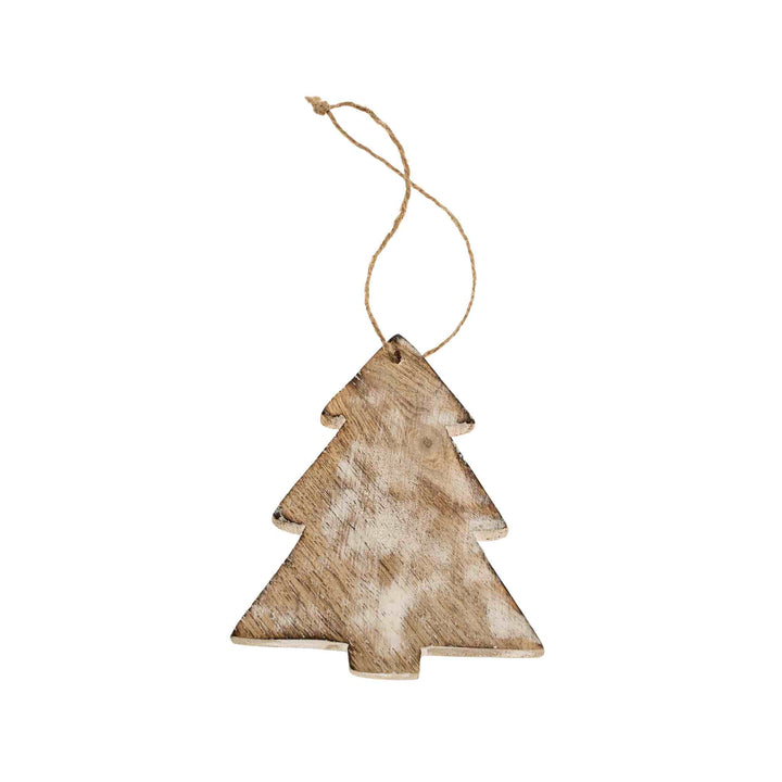 WOODEN ORNAMENT, WHITEWASH