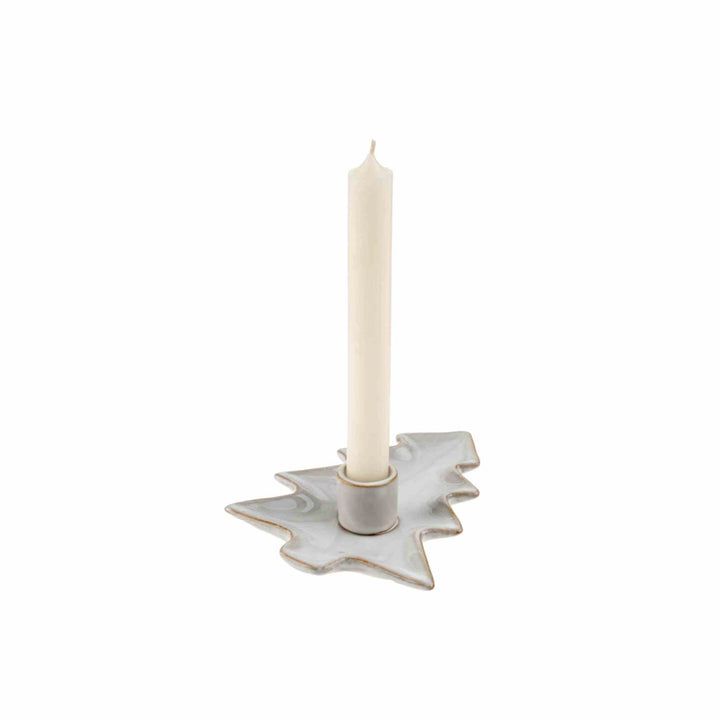 TREE CANDLE HOLDER, WHITE